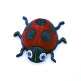 Vent Decoration Ladybug for Car or Indoor, Stylish 3D Printing Plastic (eco PLA), Magnet and Clip - Attach to various Objects – Solution is not included