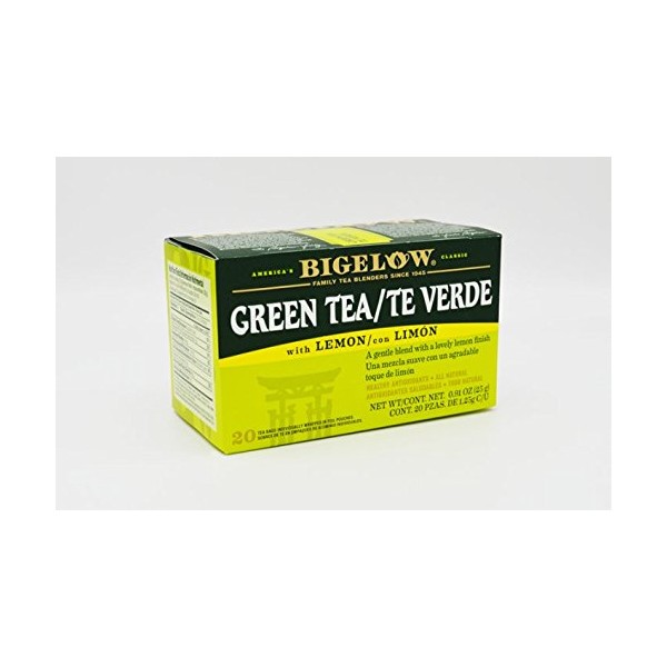 Bigelow Té verde con Limón, 20 Sobres