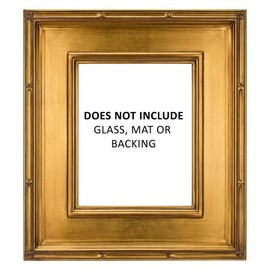 Creative Mark Museum Plein Aire Ornate Picture Frame - 9x12 - Gold Leaf - Pack of 1, High-End Antique Style Frames - Open Back with No Glass or Backing