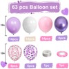 Balloons Purple Pink White Pack of 60 12 Inch Purple
