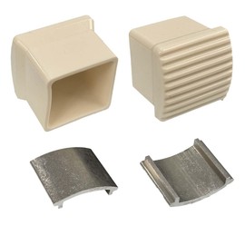 AC36-2 (2 Pair) Replacement Rubber End Caps，Compatible with Extension Ladder Stabilizer，Ladder Bumpers,AC78 & AC96 (White)