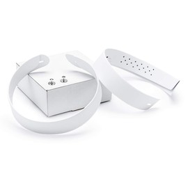 Clericool II Clergy Collars (2) and Pair of Chrome Plated Studs White