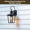 Vinyl Siding Light Mounting Blocks, PVC Built-in Electrical Box Mounting