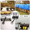Bungee Cords With Hooks, Heavy Duty Elasticated Shock Cords Weatherproof