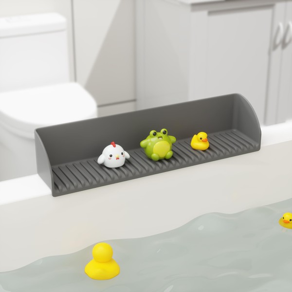 Splash Guard for Bathtub & Sink - 2Pack Silicone Kids