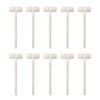 Ieron 10 Pcs Wooden Mini Hammers, Dessert Making Mallet, Craft