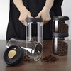 Dinana Coffee Bean Storage Container, Vacuum Glass Jar with Airtight