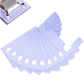 Shower Door Hinge Shims Non-Slip Rubber Glass Hinge Gasket 82 x 46mm Shims Replacement Kit for Bathroom Shower Glass Door (Light Blue, 10 Pcs)