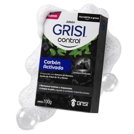 Grisi Control Jabón Facial Carbón Activado para Piel Mixta y Grasa 100 g                                                                              