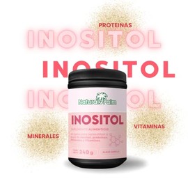 Myo y D-Chiro inositol en polvo fórmula 40:1 con vitamina D3, proteína de soya e inulina, 240g sabor vainilla