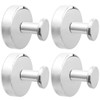 Eyech 4Pcs Suction Cup Hooks for Inside Shower, Stainless Steel