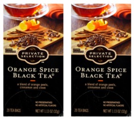 Private Selection Orange Spice Black Tea 20 ct (2 pack)