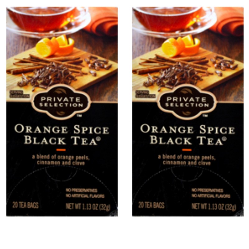 Private Selection Orange Spice Black Tea 20 ct (2 pack)