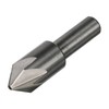 Drill America DEWCHAT Series High-Speed Steel Chatterless Countersink, 6 Flute,