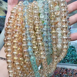 G Glass Beads Strings Special Bags Separate Packing - Colorful Bead Strings in Separate Packing Options:_Twenty Bags