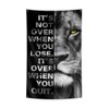 Inspirational Lion Flag 5x3 Ft with 4 Brass Grommets