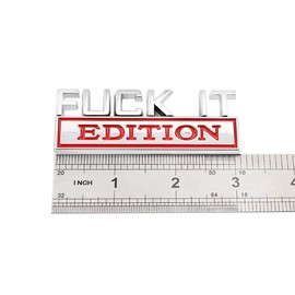 2 x It Edition Emblem Stick Badge Mudguard Badge Sticker for Cars Trucks Motorcycles Luggage SUV (Silver)
