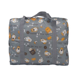 Conderico Carry On Water-Resistant Multi-function Duffel bag Collapsible Hand luggage bags for travel Large Lightweight, Storage Bags with Reinforced Handle (90L, Grey cat)