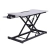 Pemberly Row Standing Desk Converter Dual Monitor Riser w/Tablet Mount