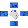 Electricity Meter, DIN Rail, LCD Digital AC Meter, DIN Rail