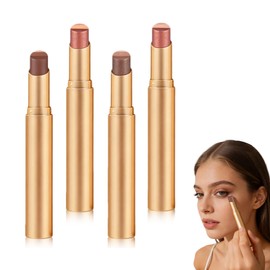 Nuevo 3-in-1 Easy Eyeshadow StickBarra de Sombra de Ojos 3 Colores en 1, Sombra de ojos en crema con degradado perlado, duradera, resistente al agua  