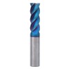 NanO Coated HRC65° Milling Cutter Tungsten Steel 4 Flutes Flat