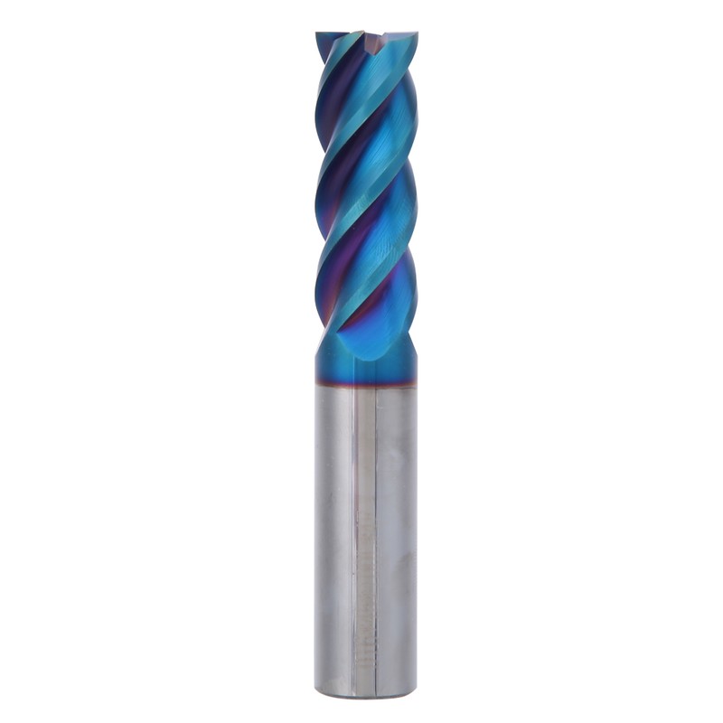 NanO Coated HRC65° Milling Cutter Tungsten Steel 4 Flutes Flat