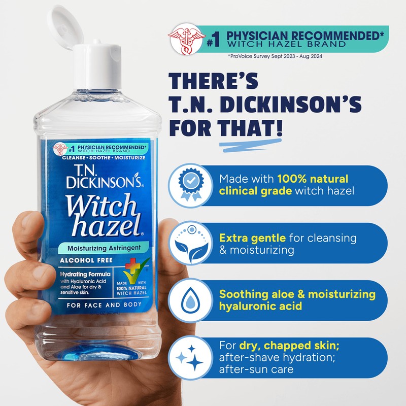 T.N. Dickinson's Witch Hazel Alcohol Free Moisturizing Astringent | 100%