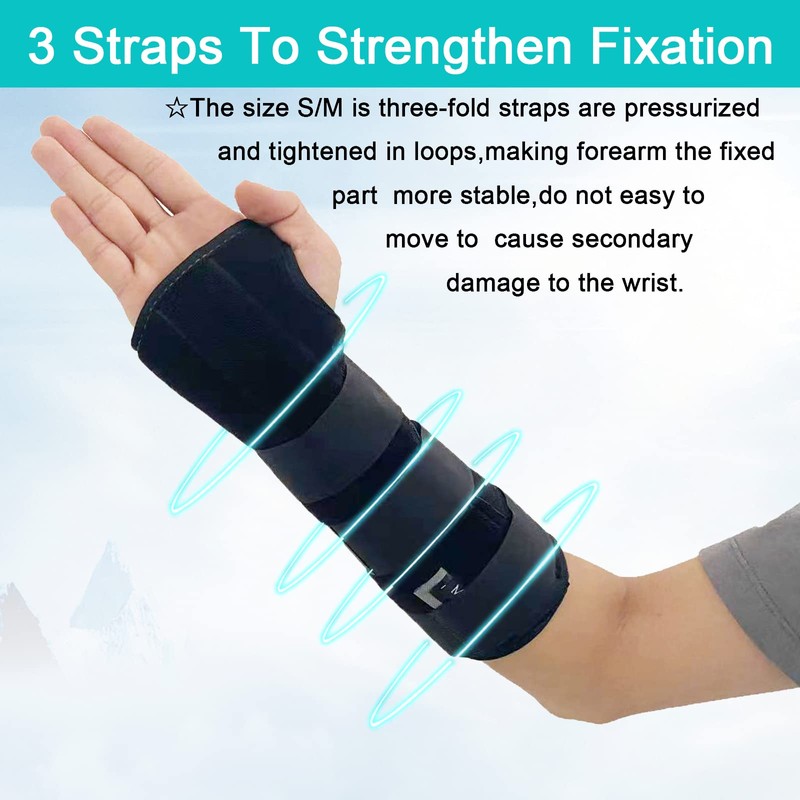 TANDCF Unisex Forearm and Wrist Support Splint Brace Double Fixation