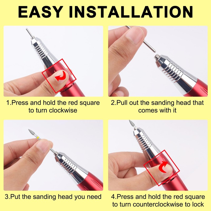 Vnjaoi Nail Drill Bit Russian Manicure Drill Bits Natural Nail