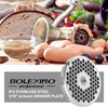 #12 Stainless Steel 3/16" Meat Grinder Plate, Heavy Duty 4.5mm
