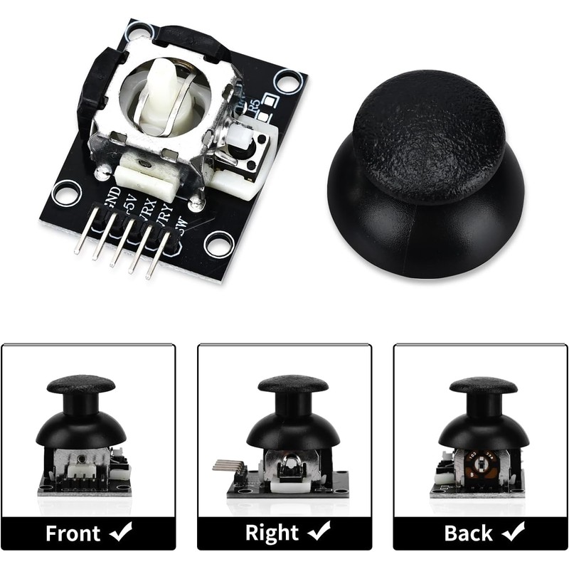 10pcs PS2 Joystick Game Controller module XY Dual-axis Joystick Breakout