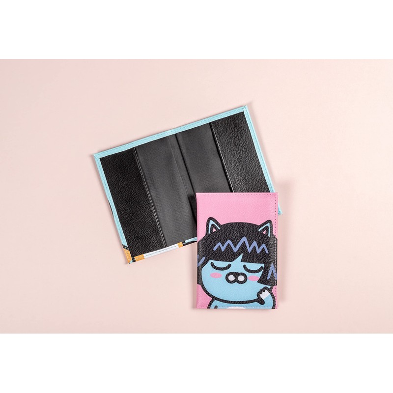 walther design Leather Passport Case Pink 12.5 x 9.1 cm