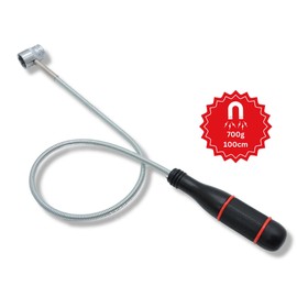 FAMEX 15104 Magnetic Pick Up Magnetic Rod Gripper Extra Long 100 cm Load Capacity 700 g Slim Magnetic Head 6.5 mm Flexible Flexible with Gooseneck