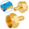 HB-DIGITAL F-Termination Resistor 75 Ohm F-Coupling SAT Gold-Plated Wide Nut