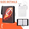 Zettokete 9 Pocket Football Card Binder,50 Double-Sided Pages for 900