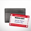 Your Medical Condition Card with Writable Panel and Patterned Lanyard,