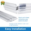 XISOCO 10 PCS Polycarbonate Greenhouse H-Clip Connectors 4ft Length, Fits