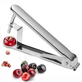 ​​​Holzsammlung Cherry Pitter, Stainless Steel Cherry Stone Remover for Quick Coring, Cherry Pitter, Easy to Use Cherry Pitter for Cherries, Plums, Olives, Dates (Handheld) ​