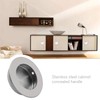 2 Pcs Brushed 304 Stainless Steel Round Flush Knobs Hidden