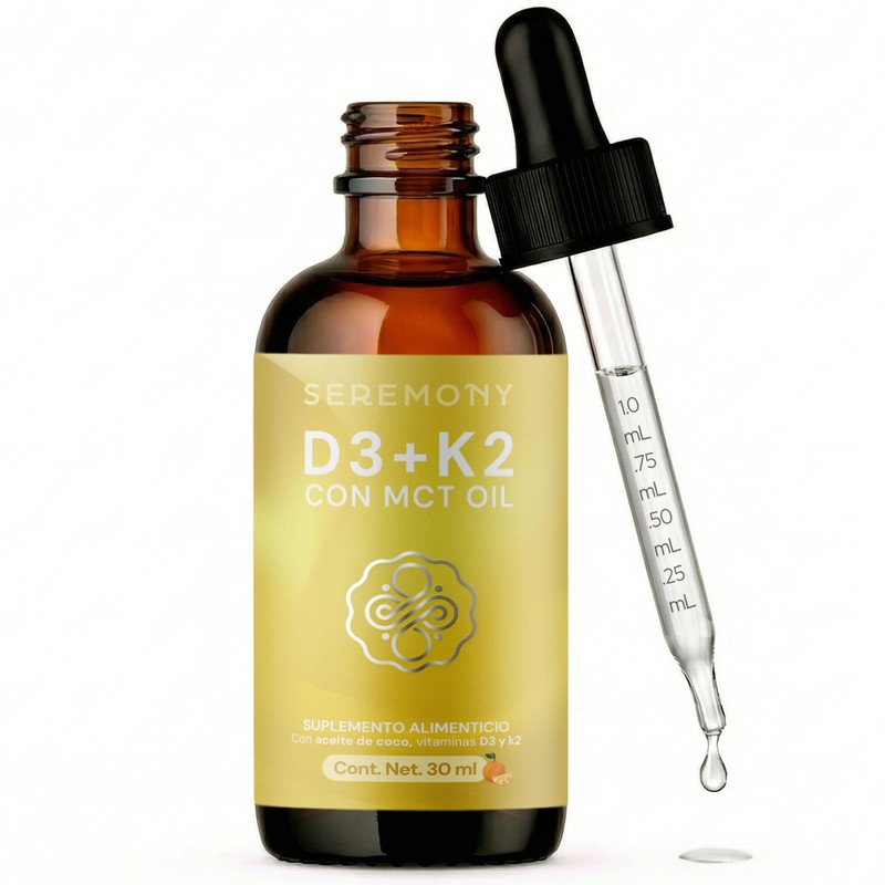 SEREMONY Vitamina D3 + K2 Con MCT Oil Aceite de