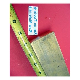 KolotovichTool 1" x 2" C360 Brass Flat BAR 7" Long Solid 1.00" Plate Mill Stock H02 New Industrial Metal DE-2837DU