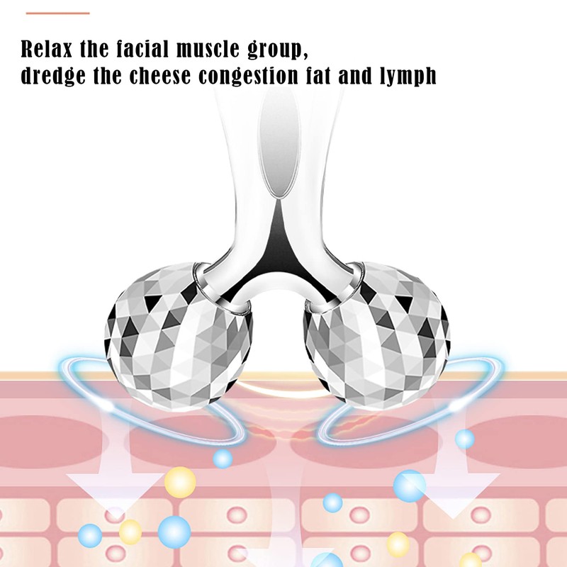 3D Face Roller Massager, Facial Care Massager, V-Shape Facial Massager