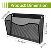 EasyPAG 3 Pack Mesh Wall File Organizer | Vertical Mounted