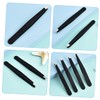 PACKOVE 4pcs Stainless Steel Eyebrow Tweezers for Convenient Hair Removal