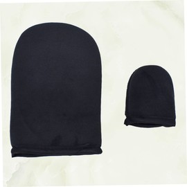 VICASKY Tanning Mitts Skincare Sunscreen Glove Set Oil Spa Applicator Face Glove Black