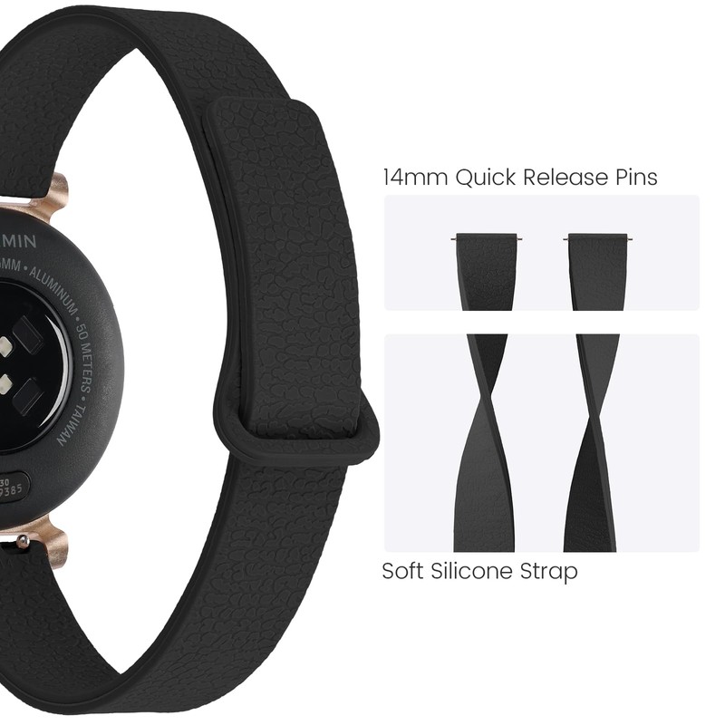 14mm Watch Band Compatible with Garmin Lily 2 Watch Band,