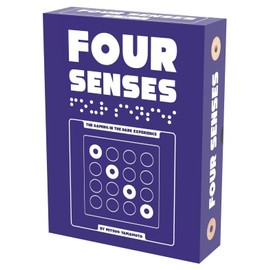 Four Senses Game - A Unique Gaming-in-The-Dark Experience! Abstract Strategy Game, Fun Family Game for Kids & Adults, Ages 8+, 2-3 Players, 10-20 Minute Playtime, Made by Helvetiq