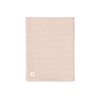 Jollein 517-511-67066 Babydecke Strick Grain Knit mit Teddyfell rosa (75x100
