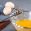 Semi-automatic Whisk, Stainless Steel Egg Beater, Versatile Milk Frother, Hand